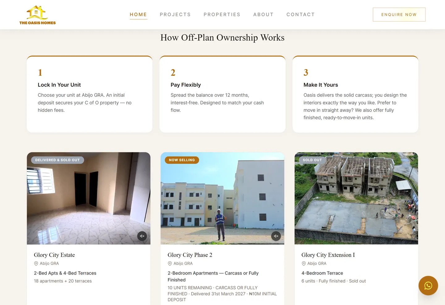 Pneuma Holdings Ltd project archive — section 4 (earlier Oasis Homes branding)