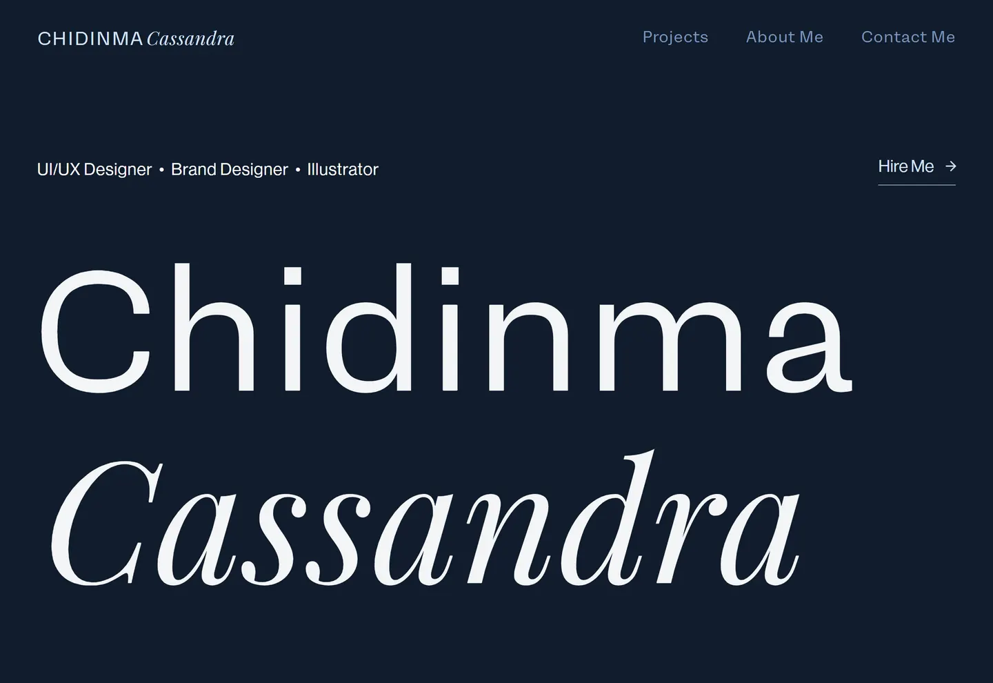 CHIDINMA Cassandra portfolio view 7