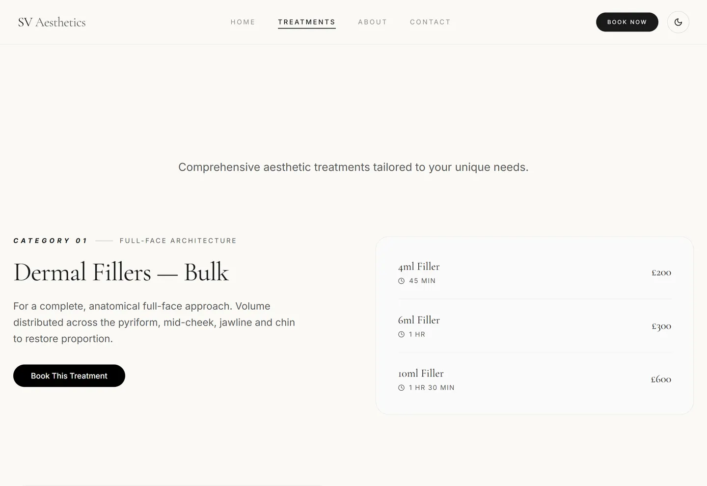 SV Aesthetics expertise