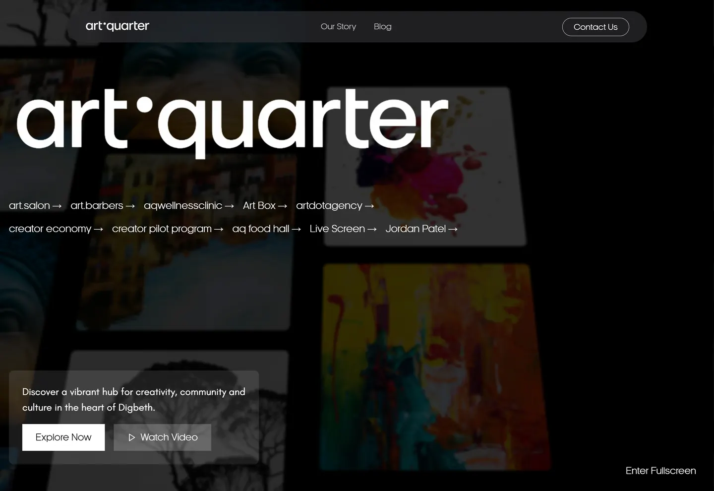 Art Quarter homepage