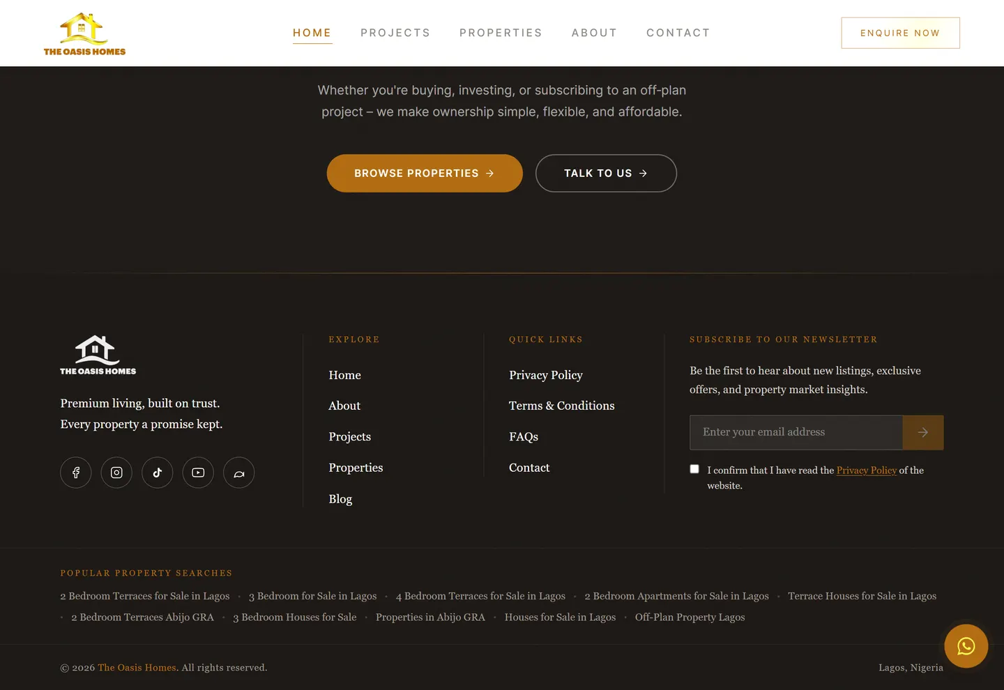 Pneuma Holdings Ltd project archive — section 8 (earlier Oasis Homes branding)